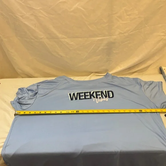 Joyspun Weekend Vibes Pajamas Set Pants T-Shirt Blue Super Soft Womens Sz 2X - Picture 7 of 12